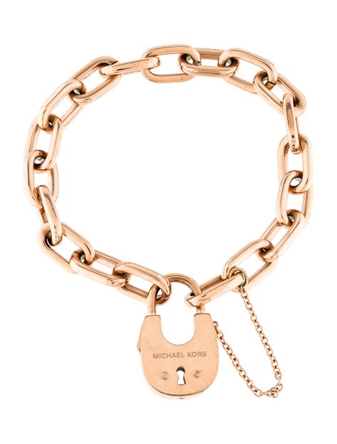 michael kors petite lock bracelet